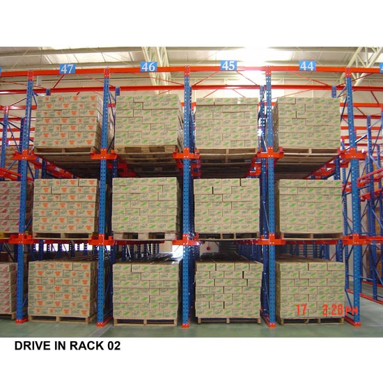 เคมีภัณฑ์ คิวเบสท์ เอ็นเตอร์ไพร์ส - ชั้นวางสินค้าอุตสาหกรรม (Drive in Rack)